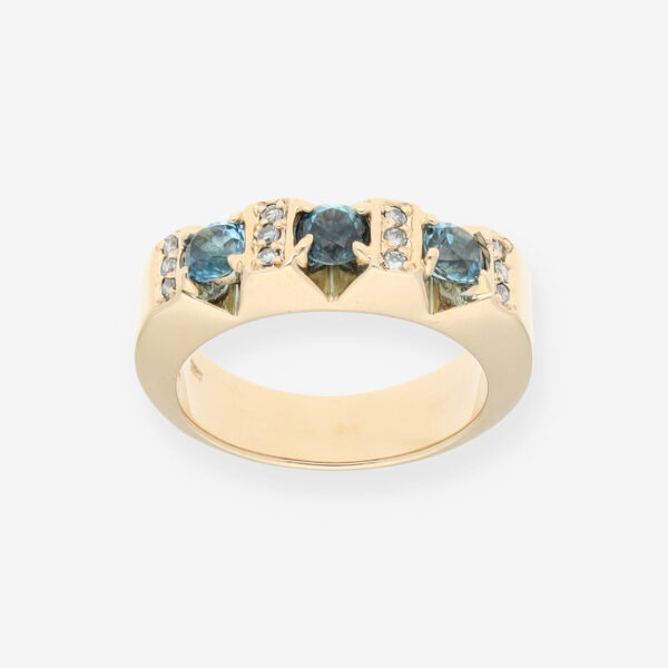 Ring Gelbgold 14kt. mit Brillanten ca. 0,12ct. - Größe 55